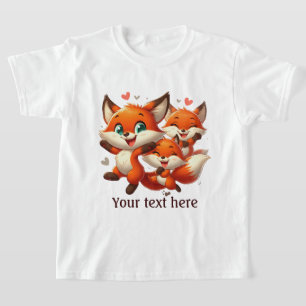 Cute Flickor räv älskare anpassade T Shirt