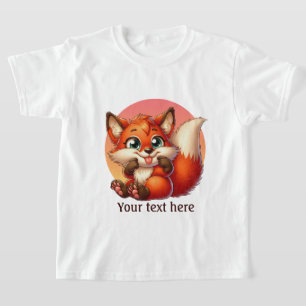Cute Flickor räv älskare anpassade T Shirt