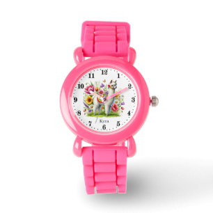 Cute-flickorna Lama älskare anpassade Armbandsur