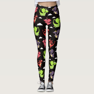 Cute Flies Dragons Leggings