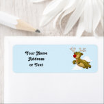 Cute Flies-julrenar Returadress Etikett<br><div class="desc">* Illustration av en söt, liten flygande renare, med en aning holly nära hans antler. * Flyg till ditt hem, snart! * Du kan anpassa objektet genom att lägga till ett foto. * Välj teckensnitt stil, färg, storlek och placering av adress eller annan information. * Det finns även bakgrundsinformation som...</div>
