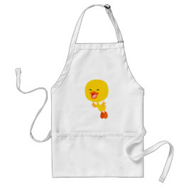Cute Flies Tecknad Duckling Apron Förkläde