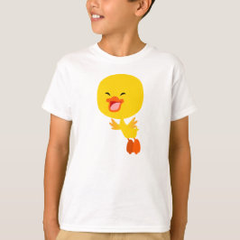 Cute Flies Tecknad Duckling Children T-Shirt