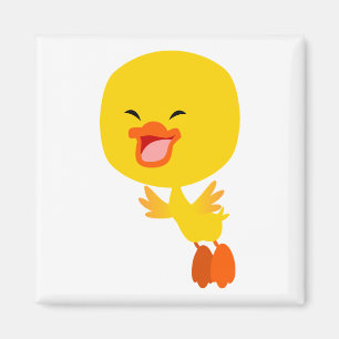 Cute Flies Tecknad Duckling Magnet