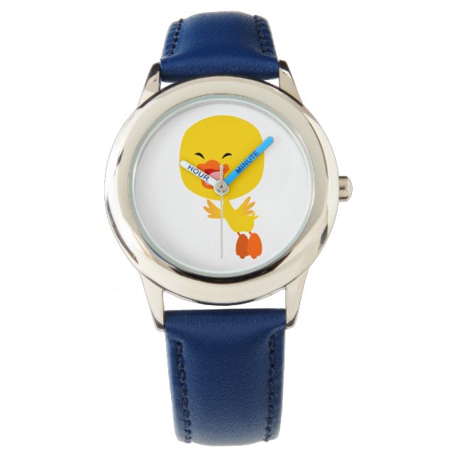Cute Flies Tecknad Duckling Watch Armbandsur (Framsida)