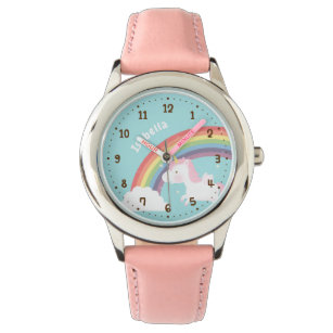 Cute Flies Unicorn Rainbow Personlig Watch Armbandsur