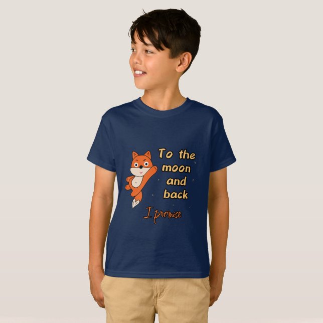 Cute flight fox t shirt (Hel framsida)