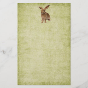Cute Floppy Bunny-Stationery-No Linjer Brevpapper