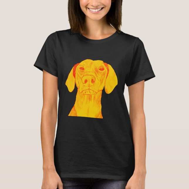 Cute Floppy Doberman Time T Shirt (Framsida)