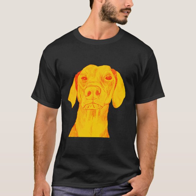 Cute Floppy Doberman Time T Shirt (Framsida)