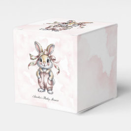 Cute Floral Bunny Girl Baby Shower Presentaskar