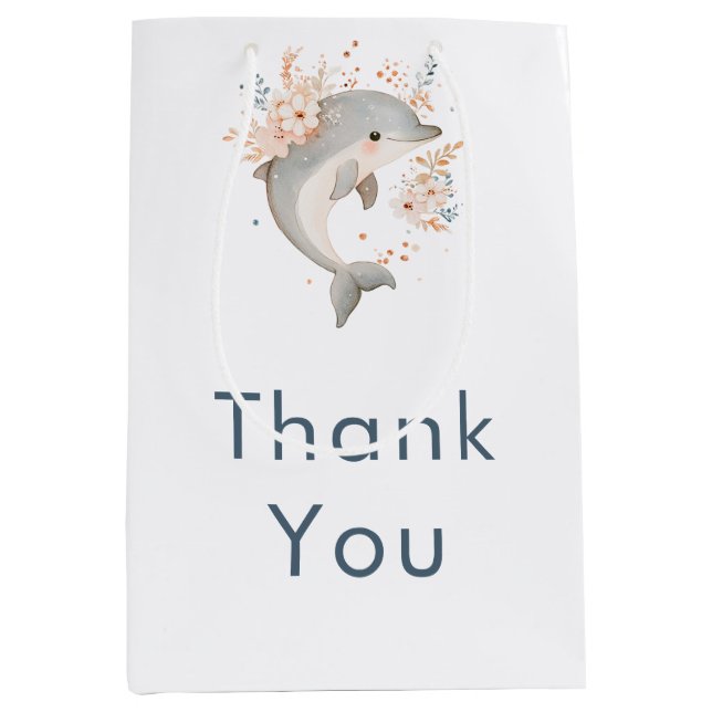 Cute Floral Dolphin Baby Shower (Framsidan)