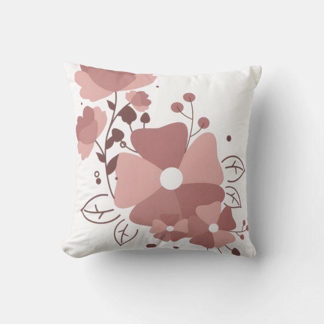 Cute floral pillow kudde (Framsida)