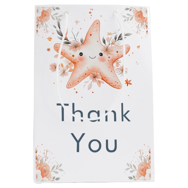 Cute Floral Starfish Baby Shower (Framsidan)