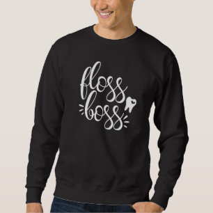 Cute Floss Chef Dentist Dental Hygienist Rdh Tooth Lång Ärmad Tröja