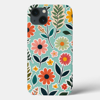 Cute Flower Art Sticker Mönster Vår Wildblommor