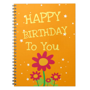 Cute Flower Birthday Gift - bärbar dator Anteckningsbok