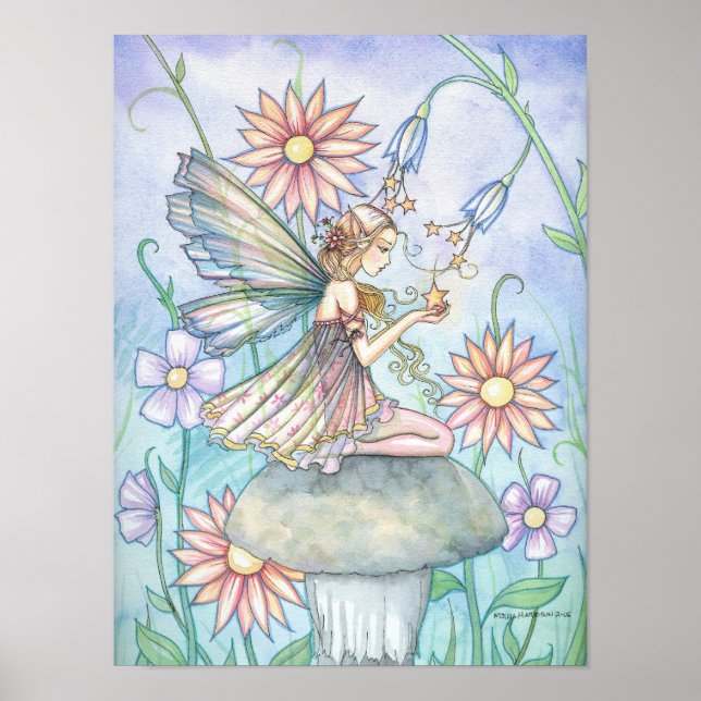 Cute Flower Fairy Art Poster av Molly Harrison (Framsidan)