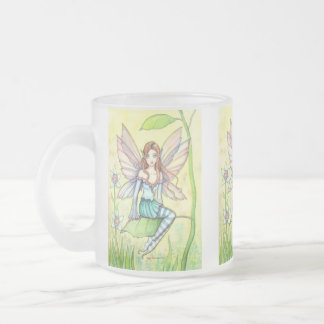 Cute Flower Fairy Fantasy Art Frostad Glasmugg