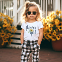 Cute Flower Girl Sunsun Bröllop T-Shirt