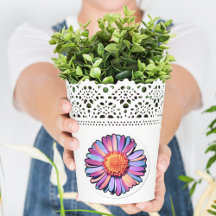 Cute Flower Lila Rosa Blue Boho Daisy Bisexual