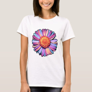 Cute Flower Lila Rosa Blue Boho Daisy Bisexual T Shirt