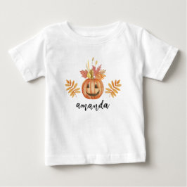 Cute Flower Pumpkin Halloween Fall T Shirt
