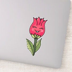 Cute Flower Vår Tecknade figurer Klistermärken
