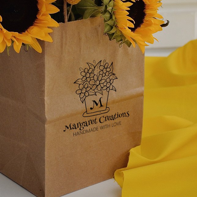 Cute Flower Vas Anpassningsbar handgjord med Kärle Stämpel (Skapare uppladdad)