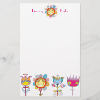 Cute Flowers Brevpapper