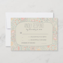 Cute Flowers-Bröllop OSA Kort