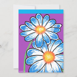 Cute Flowers Card Tack Kort