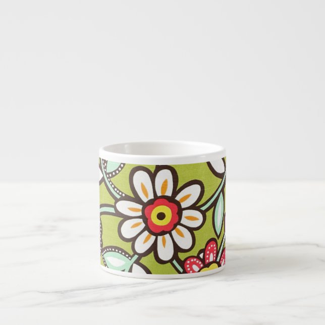 Cute Flowers Espressomugg (Framsidan)