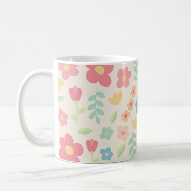 Cute flowers kaffemugg (Vänster)