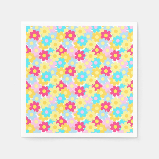 Cute Flowers Pappersservett (Framsidan)