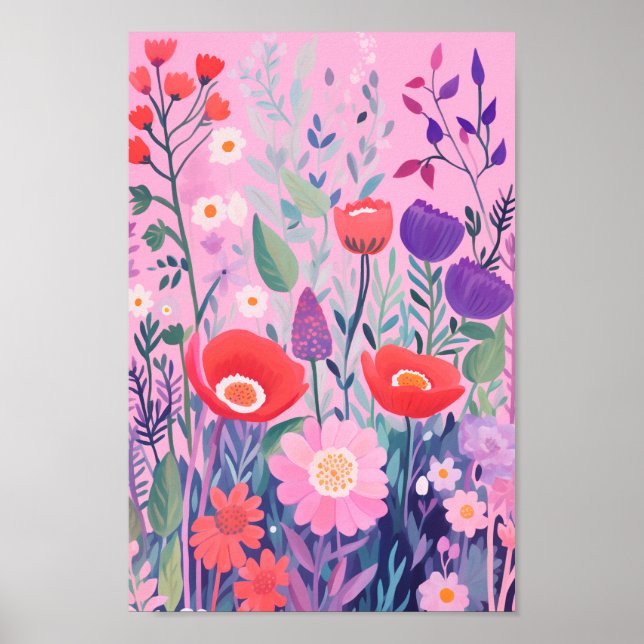 Cute Flowers Poster (Framsidan)