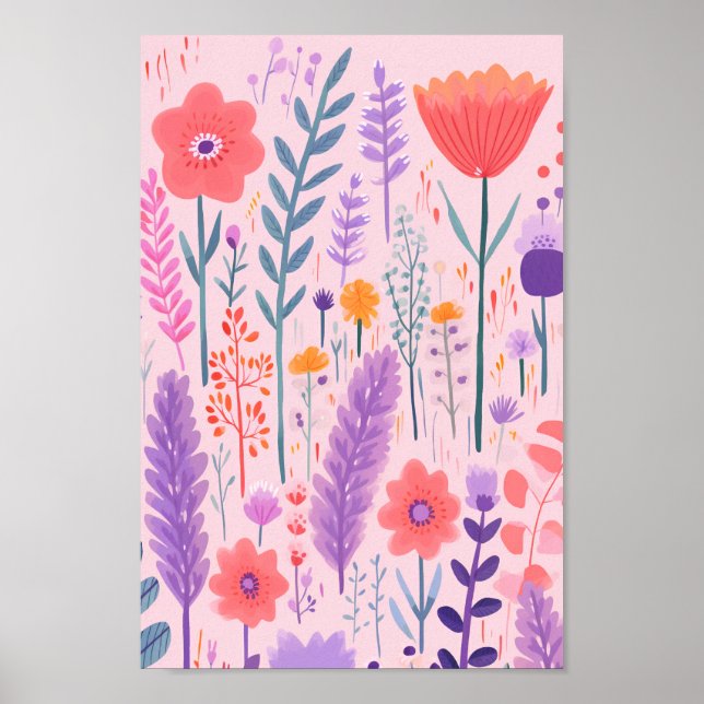 Cute Flowers Poster (Framsidan)