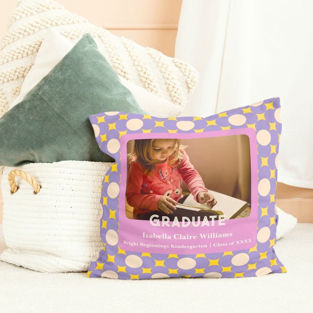 Cute Flowers Studenten-gåvor till Kindergarteners Kudde (Cute Flowers Graduation Gifts for Kindergarteners)