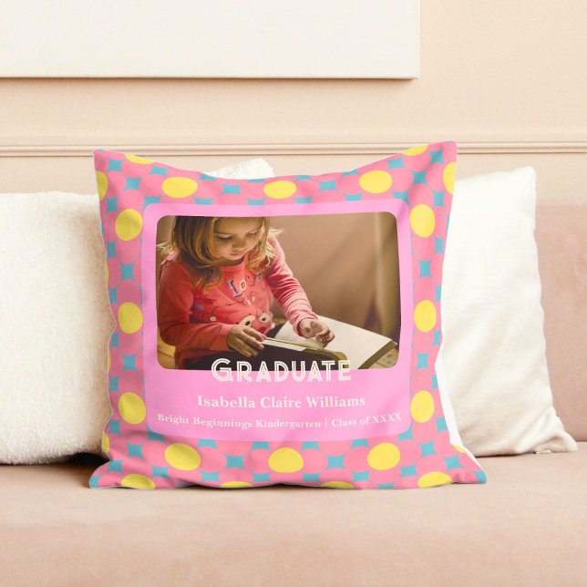 Cute Flowers Studenten-gåvor till Kindergarteners Kudde (Cute Flowers Graduation Gifts for Kindergarteners)