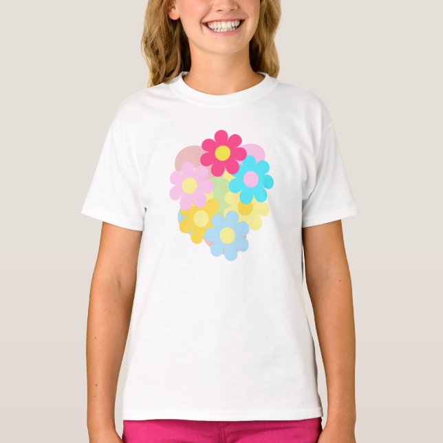 Cute Flowers T Shirt (Framsida)