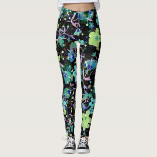 Cute Flowers - Vattenfärg Leggings