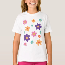 Cute Flowery Påsk Vår T Shirt