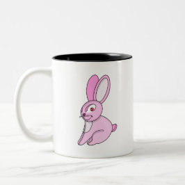 Cute Fluffy Bunny Två-Tonad Mugg