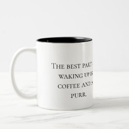 Cute Fluffy Cat i kaffe Kopp - Mugg-design