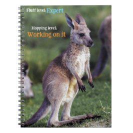 Cute fluffy joey Kangaroo Anteckningsbok