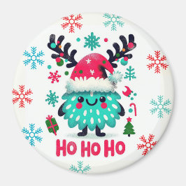 Cute fluffy jul monster Magnet