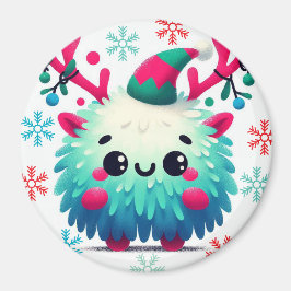 Cute fluffy jul monster Magnet