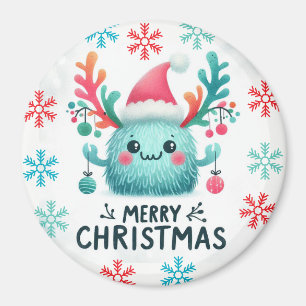 Cute fluffy jul monster Magnet