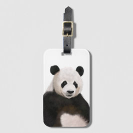 Cute Fluffy Panda Bear Bagagebricka