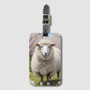 Cute Fluffy Sheep Bagagebricka